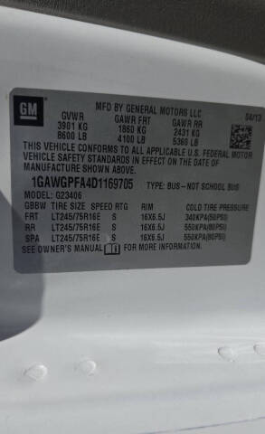 2013 Chevrolet Express LS 2500