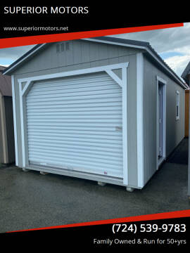  xBackyard Outfitters Painted  Garage for sale at SUPERIOR MOTORS - Sheds in Latrobe PA