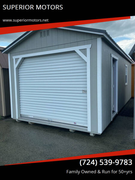  xBackyard Outfitters Painted  Garage for sale at SUPERIOR MOTORS - Sheds in Latrobe PA