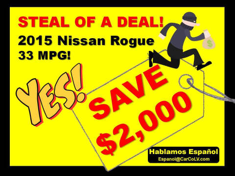 2015 Nissan Rogue for sale at The Car Company in Las Vegas NV