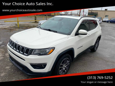 2018 Jeep Compass for sale at Your Choice Auto Sales Inc. in Dearborn MI