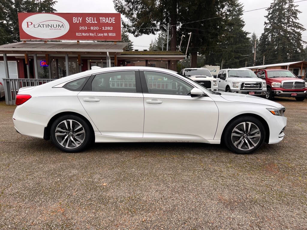 2020 Honda Accord Hybrid for sale at PLATINUM AUTO SALES INC in Lacey, WA