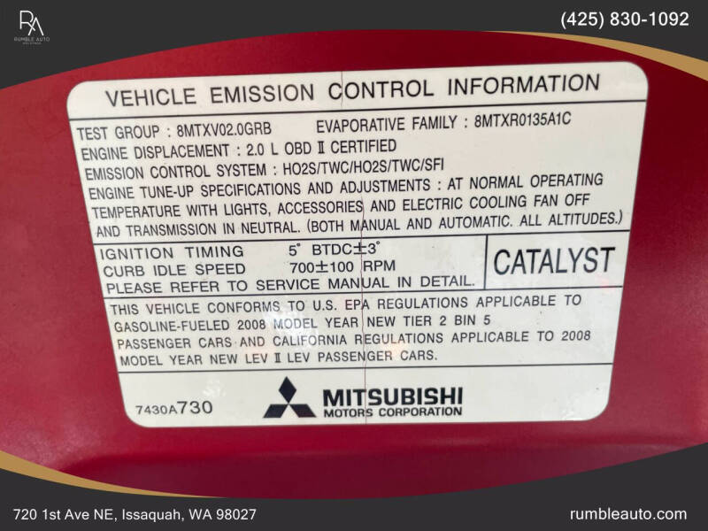 2008 Mitsubishi Lancer Evolution GSR