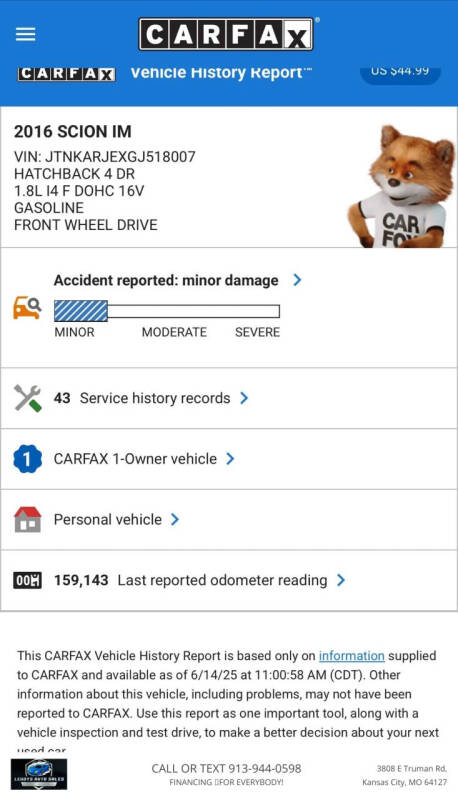 2016 Scion iM