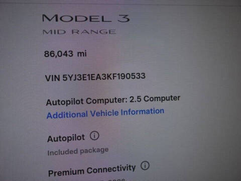 2019 Tesla Model 3 Mid Range