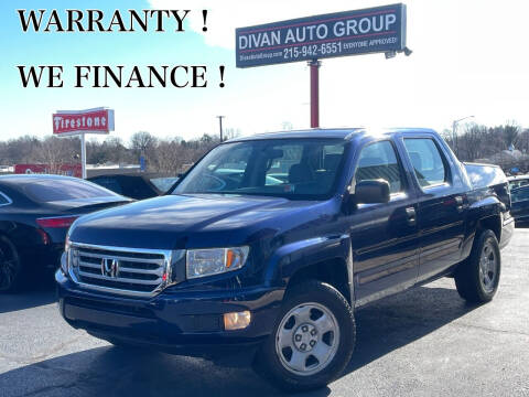 2013 Honda Ridgeline for sale at Divan Auto Group in Feasterville Trevose PA