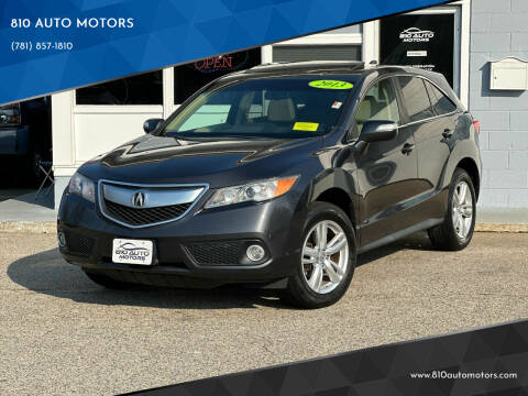 2013 Acura RDX for sale at 810 AUTO MOTORS in Abington MA