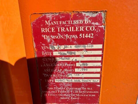 2002 Rice Trailers POLE