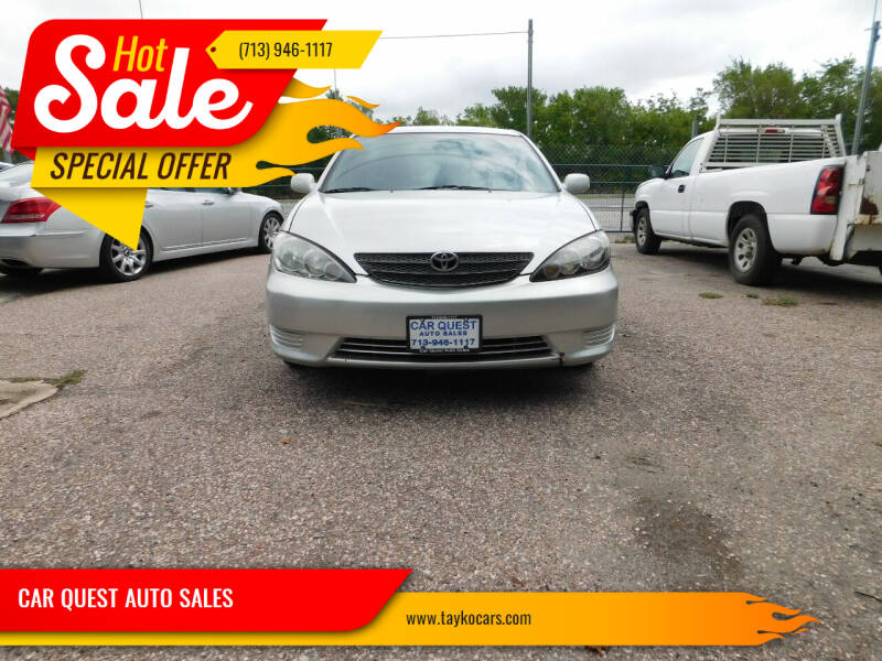 2004 Toyota Camry for sale at CAR QUEST AUTO SALES in Houston TX
