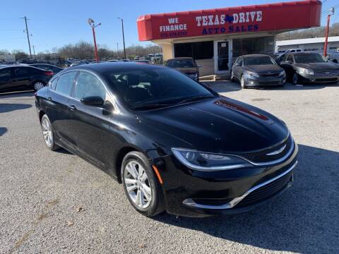 2016 Chrysler 200 for sale at Texas Drive LLC in Garland TX