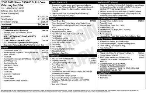 2008 GMC Sierra 3500HD SLE1
