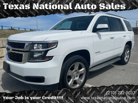 2015 Chevrolet Tahoe for sale at Texas National Auto Sales in San Antonio TX