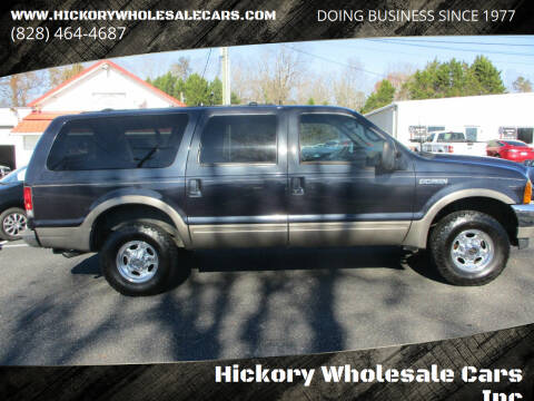 2001 Ford Excursion for sale at Hickory Wholesale Cars Inc in Newton NC