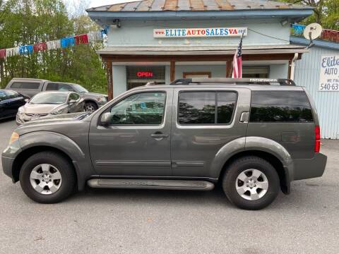 2007 Nissan Pathfinder for sale at Elite Auto Sales Inc in Front Royal VA