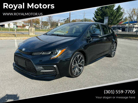 2020 Toyota Corolla for sale at Royal Motors in Hyattsville MD