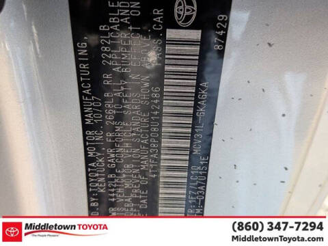 2008 Toyota Camry Solara SLE V6