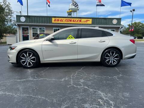 2016 Chevrolet Malibu for sale at G and S Auto Sales in Ardmore TN