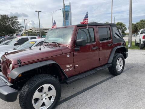 2008 Jeep Wrangler Unlimited for sale at DAN'S DEALS ON WHEELS AUTO SALES, INC. in Davie FL