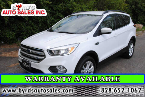 2018 Ford Escape for sale at Byrds Auto Sales in Marion NC