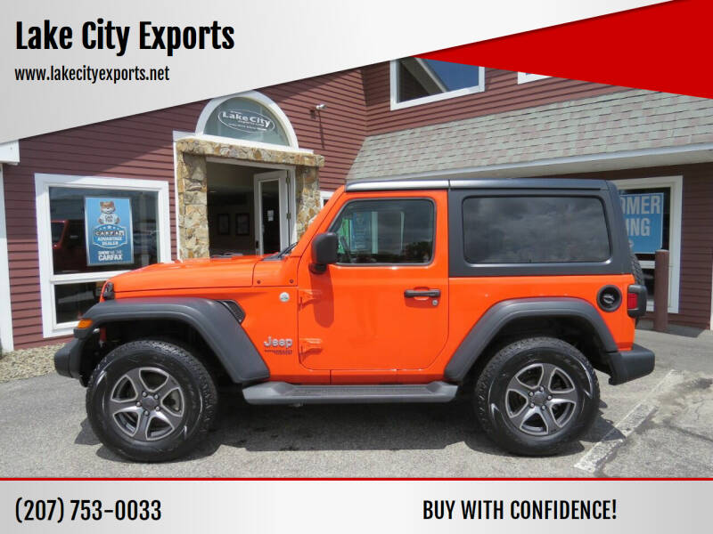 2018 Jeep Wrangler for sale at Lake City Exports in Auburn ME