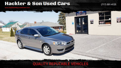 2012 Mitsubishi Lancer for sale at Hackler & Son Used Cars in Red Lion PA