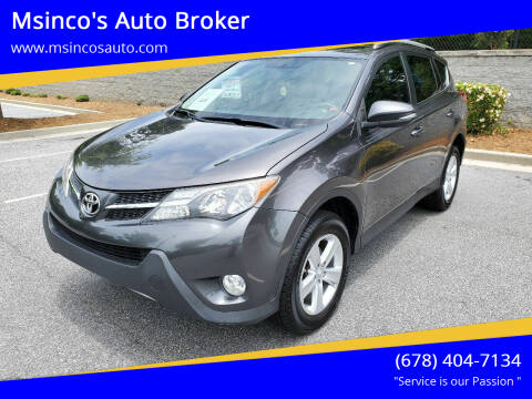 2013 Toyota RAV4 for sale at Msinco's Auto Broker in Snellville GA