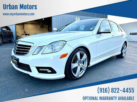 2011 Mercedes-Benz E-Class for sale at Urban Motors in Sacramento CA