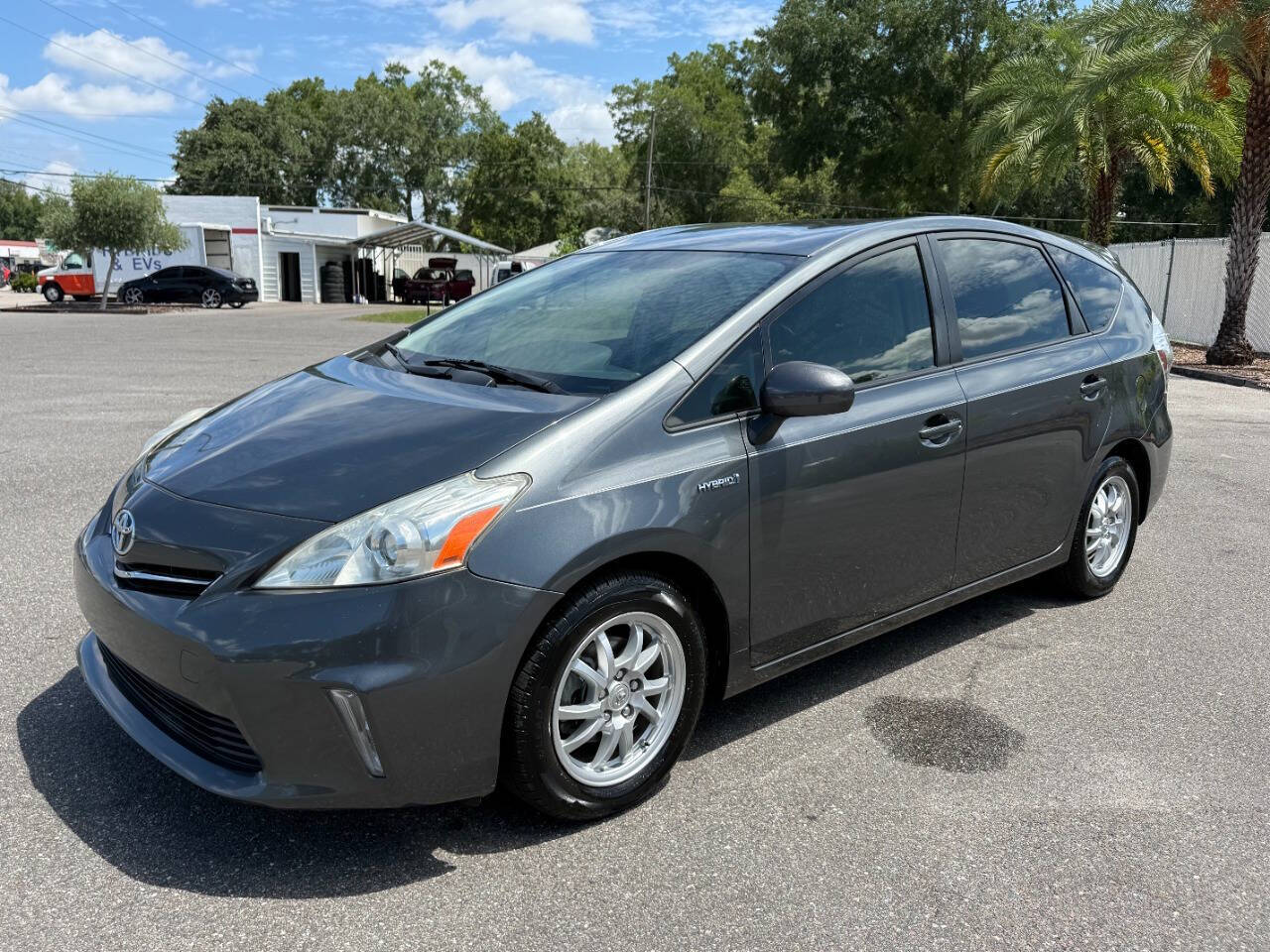 Gray 2012 Toyota Prius v Wagon Front-Wheel Drive Continuously Variable Transmission