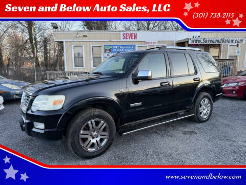 2008 Ford Explorer for sale at Seven and Below Auto Sales, LLC in Rockville MD