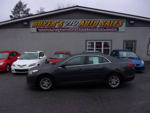 2013 Chevrolet Malibu for sale at ROYERS 219 AUTO SALES in Dubois PA