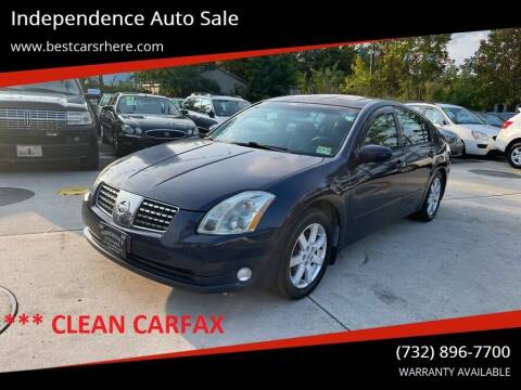2006 Nissan Maxima for sale at Independence Auto Sale in Bordentown NJ