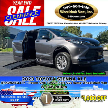 2023 Toyota Sienna for sale at Wheelchair Vans Inc in Laguna Hills CA