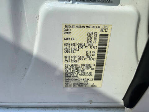 2012 Nissan Frontier