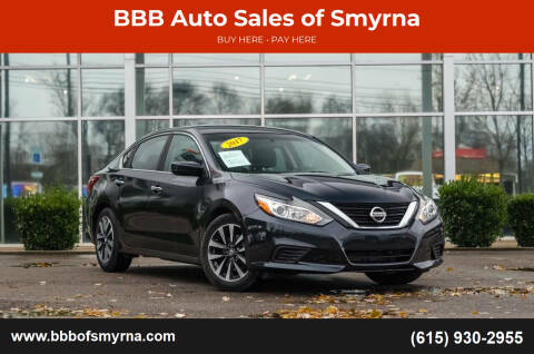 2017 Nissan Altima for sale at BBB Auto Sales of Smyrna in Smyrna TN