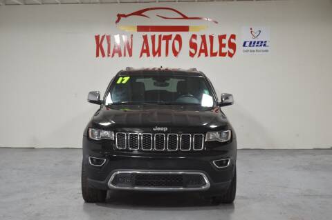 2017 Jeep Grand Cherokee for sale at Kian Auto Sales in Sacramento CA