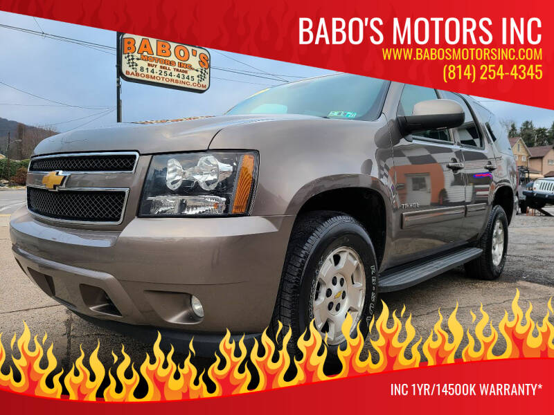 2012 Chevrolet Tahoe for sale at BABO'S MOTORS INC in Johnstown PA