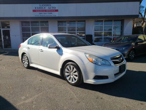 2011 Subaru Legacy for sale at Landes Family Auto Sales in Attleboro MA