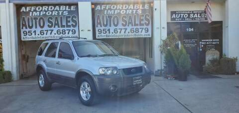 2006 Ford Escape for sale at Affordable Imports Auto Sales in Murrieta CA
