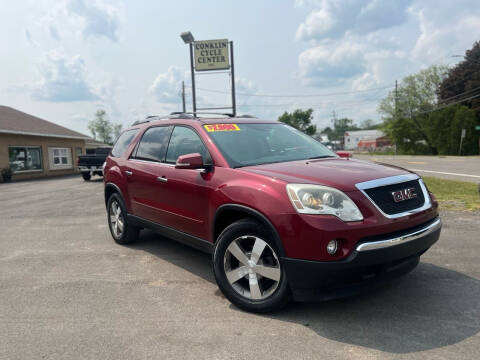 2011 GMC Acadia for sale at Conklin Cycle Center in Binghamton NY