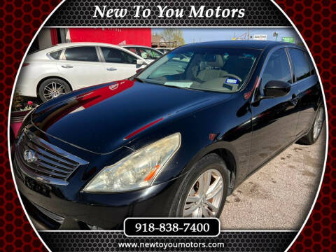 2010 Infiniti G37 Sedan for sale at New To You Motors in Tulsa OK