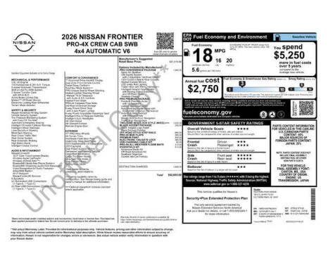 2026 Nissan Frontier PRO-4X