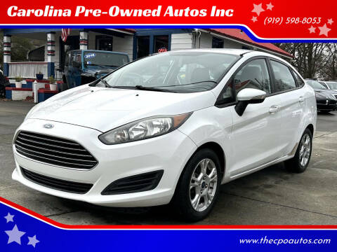 2014 Ford Fiesta for sale at Carolina Pre-Owned Autos Inc in Durham NC