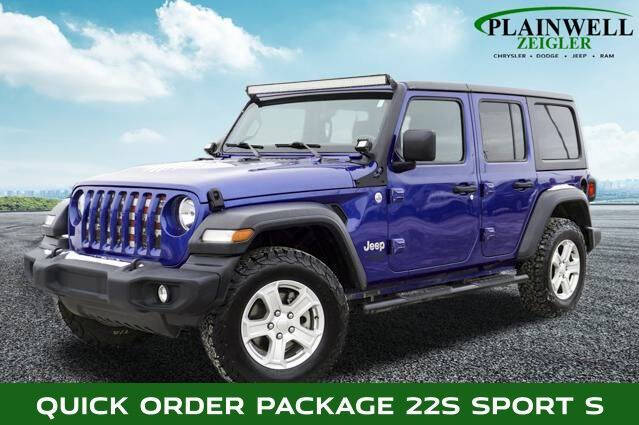 2020 Jeep Wrangler Unlimited for sale at Zeigler Ford of Plainwell in Plainwell MI