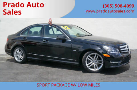 2012 Mercedes-Benz C-Class for sale at Prado Auto Sales in Miami FL