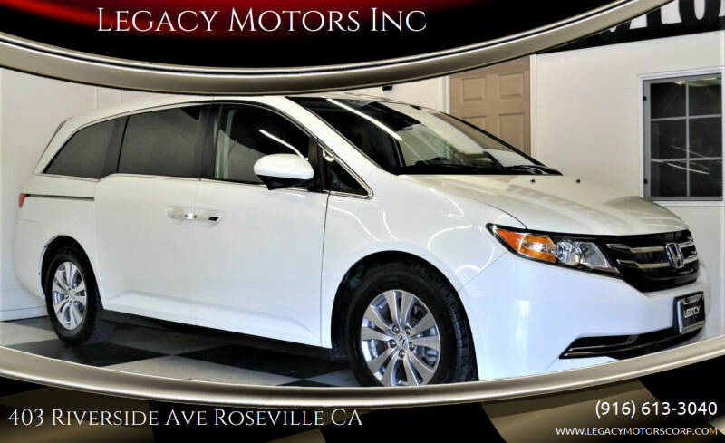 2014 Honda Odyssey for sale at Legacy Motors Inc in Roseville CA