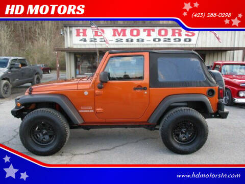 2010 Jeep Wrangler for sale at HD MOTORS in Kingsport TN
