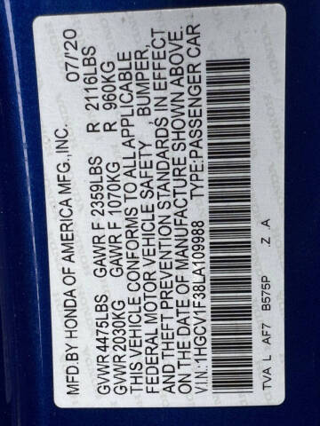 2020 Honda Accord Sport