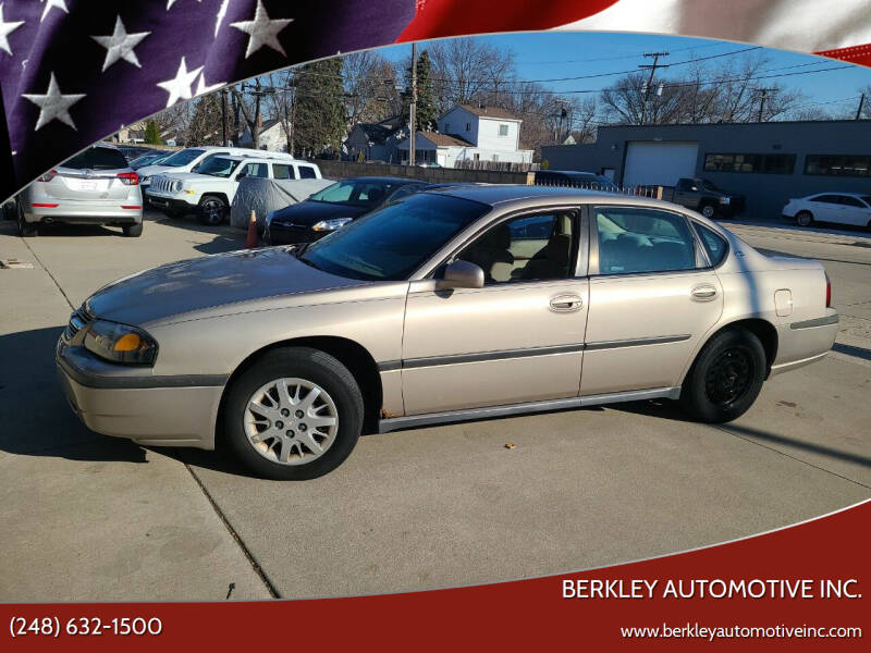 2003 Chevrolet Impala for sale at Berkley Automotive Inc. in Berkley MI