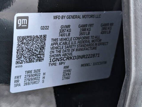 2022 Chevrolet Tahoe RST