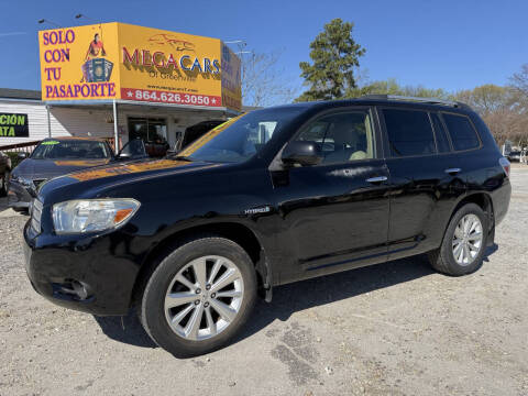 2008 Toyota Highlander Hybrid for sale at Mega Cars of Greenville in Greenville SC